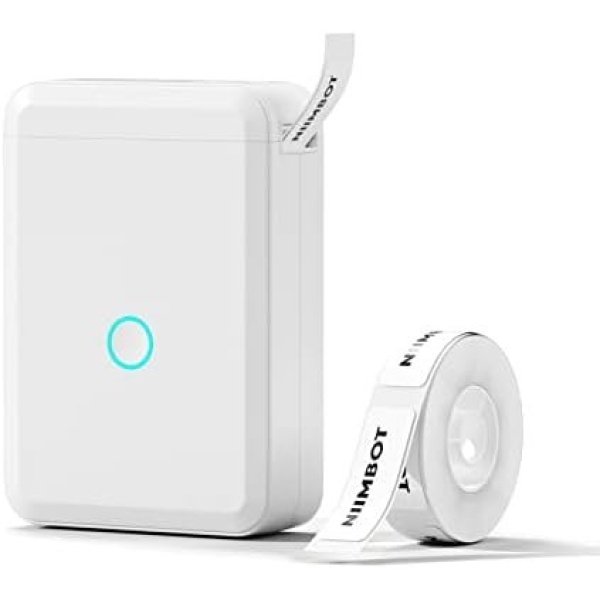 NIIMBOT D110 Label Maker Machine with Tape Portable Bluetooth Label Printer