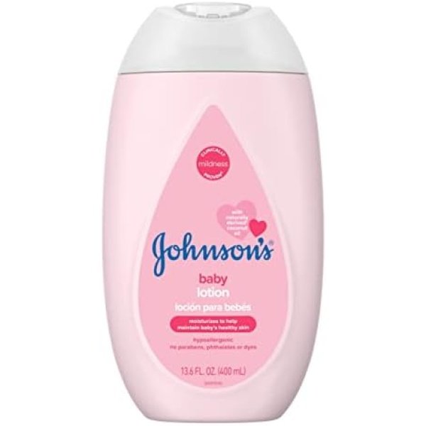 Johnson's Moisturizing Mild Pink Baby Lotion with Coconut Oil