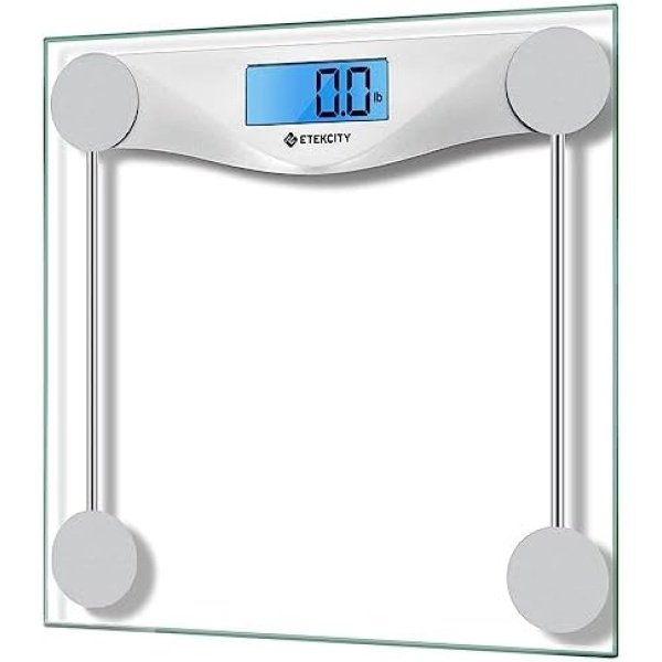 Etekcity Digital Body Weight Bathroom Scale, Large Blue LCD Backlight Display
