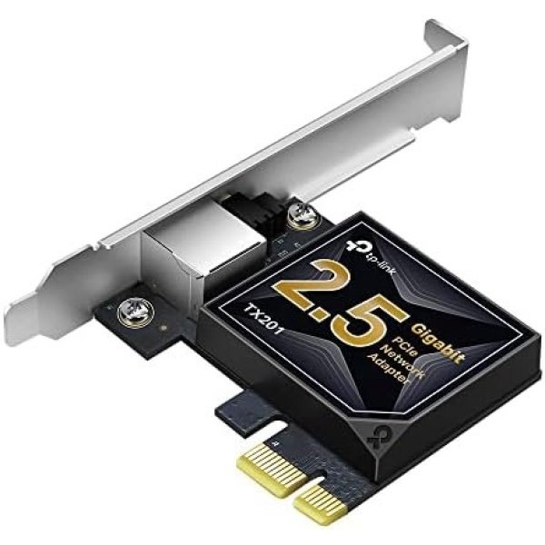 TP-Link 2.5GB PCIe Network Card (TX201) – PCIe to 2.5 Gigabit Ethernet Network