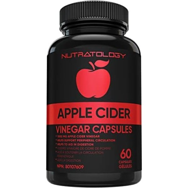 Keto Friendly Apple Cider Vinegar Capsules - 1000MG Apple Cider Vinegar