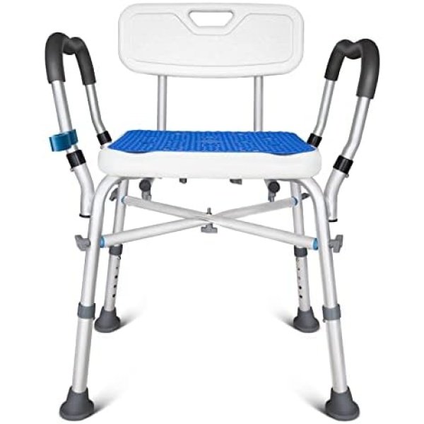 Bath Chair with Arms, Medical Shower Seat, Bariatric Bath Stool Safety Shower