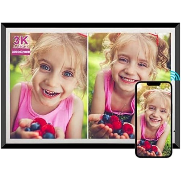 32GB 13.5 Inch Wi-Fi Digital Picture Frame with 3K IPS LCD Touch Screen