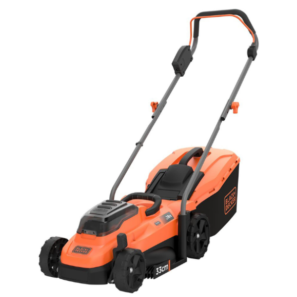Black & Decker 36V Cordless 33cm Compact Lawnmower 2 x 2.0Ah