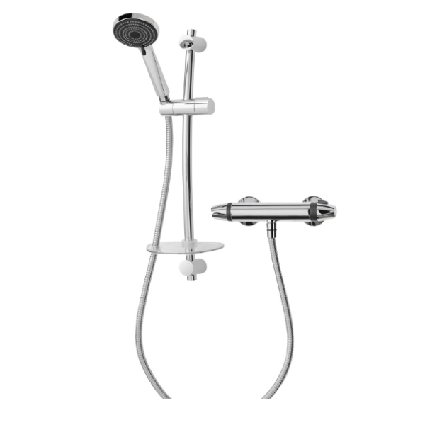 Naro Thermostatic Bar Mixer Shower Chrome
